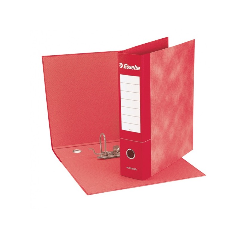 REGISTRATORE ESSELTE G75 ESSENTIAL DORSO 8 ROSSO