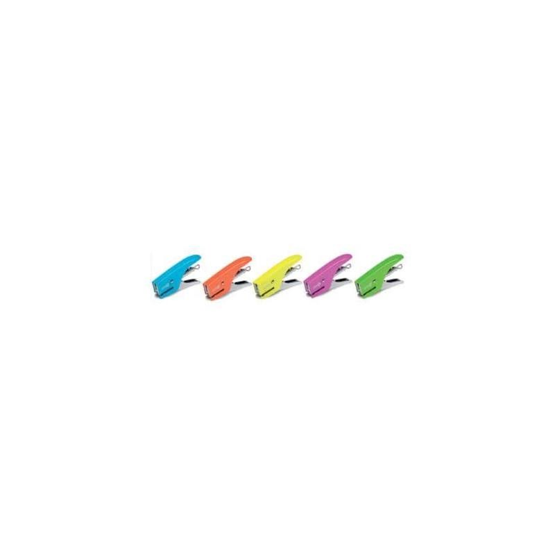 CUCITRICE A PINZA MINI8 FLUO - PUNTO PASSO 6 - COLORI VARI (1 PZ)
