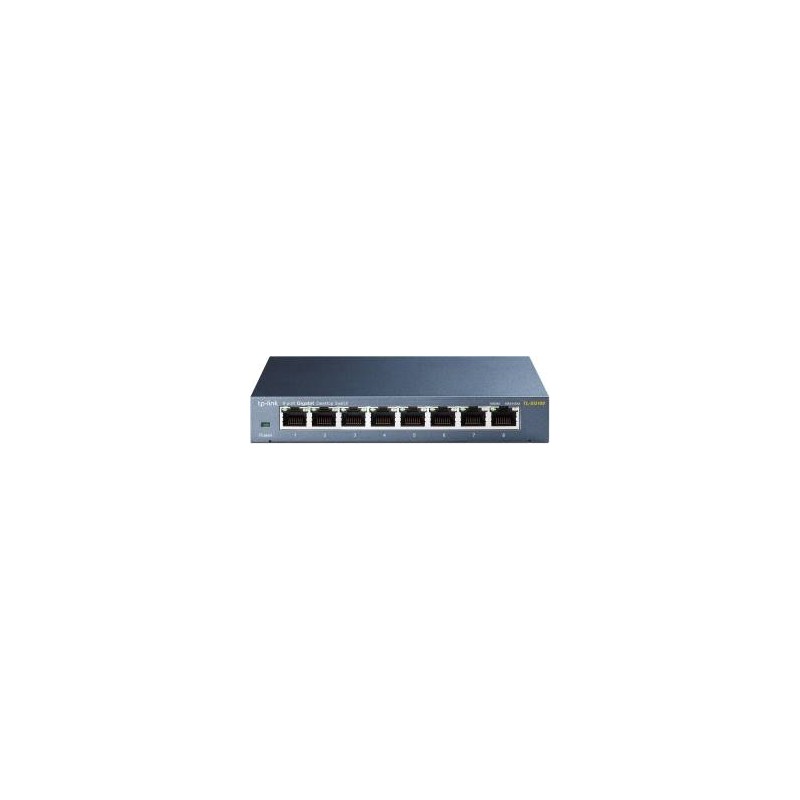 TP-Link TL-SG108 Desktop Switch 8 Porte Gigabit RJ45 Metal